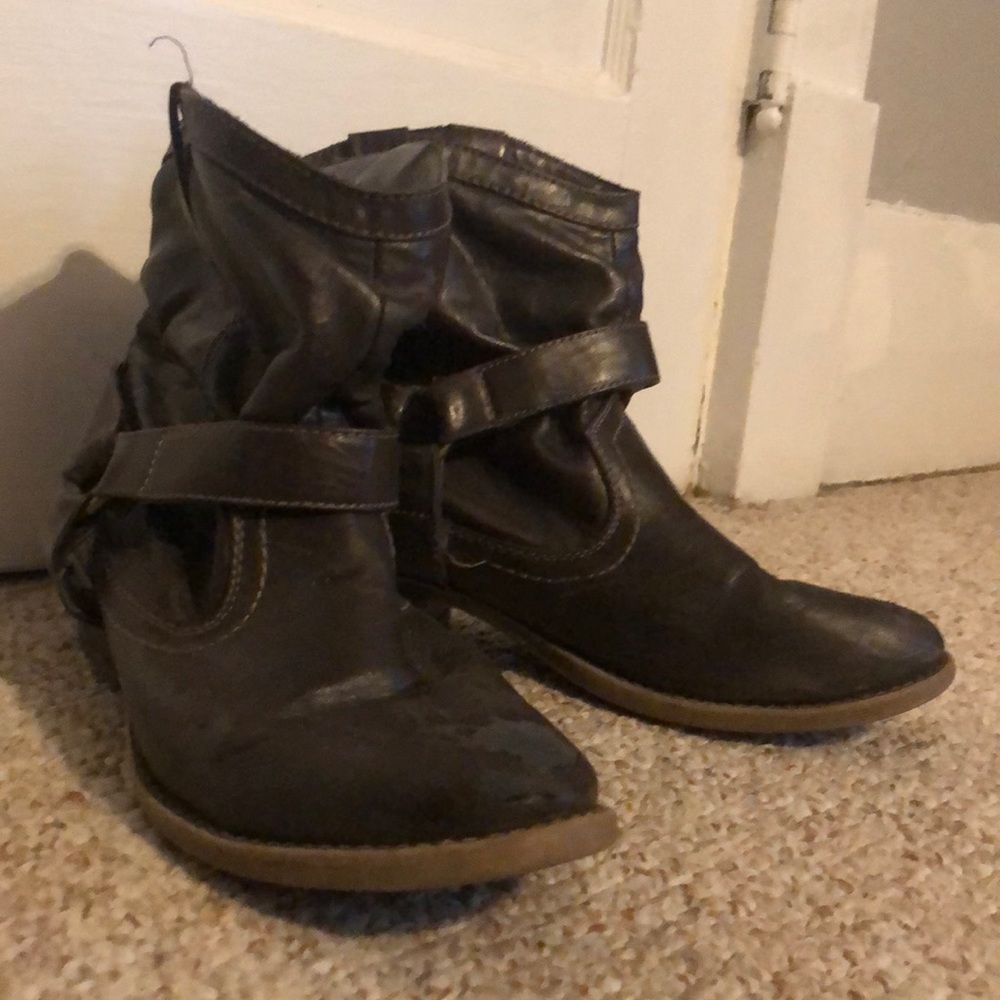 Brown booties